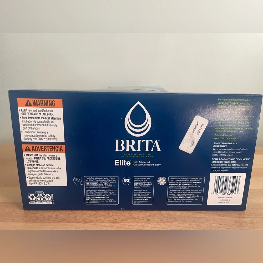 Brita Elite Water Filter Pitcher 10 cup with 1 Filters - Picture 7 of 9